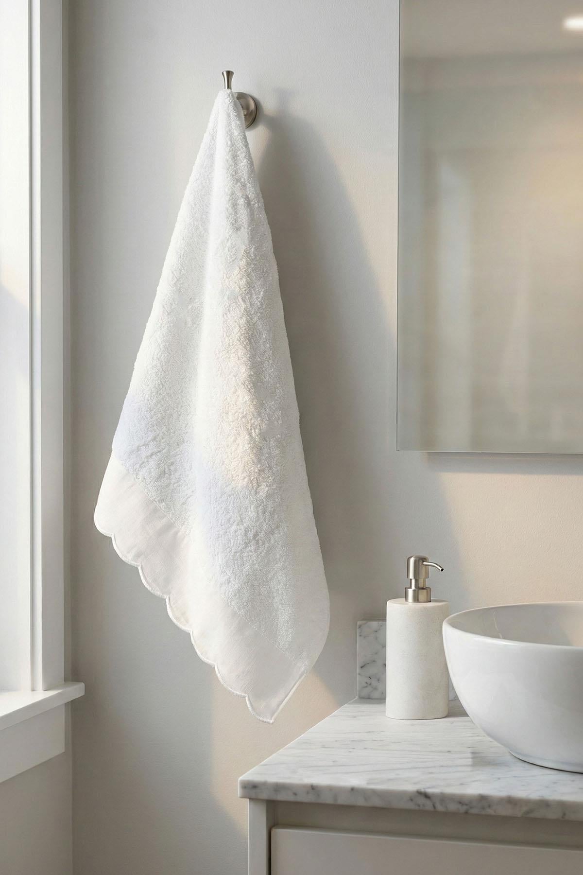 Elora Striped Embroidered Hand Towel (30 x 50 cm)