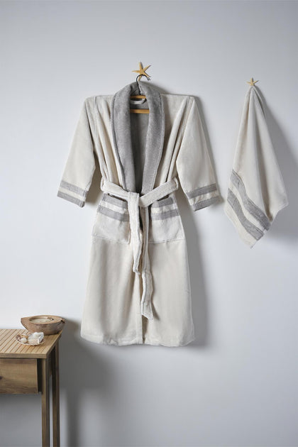 Marla Men's Cotton Bathrobe Set
