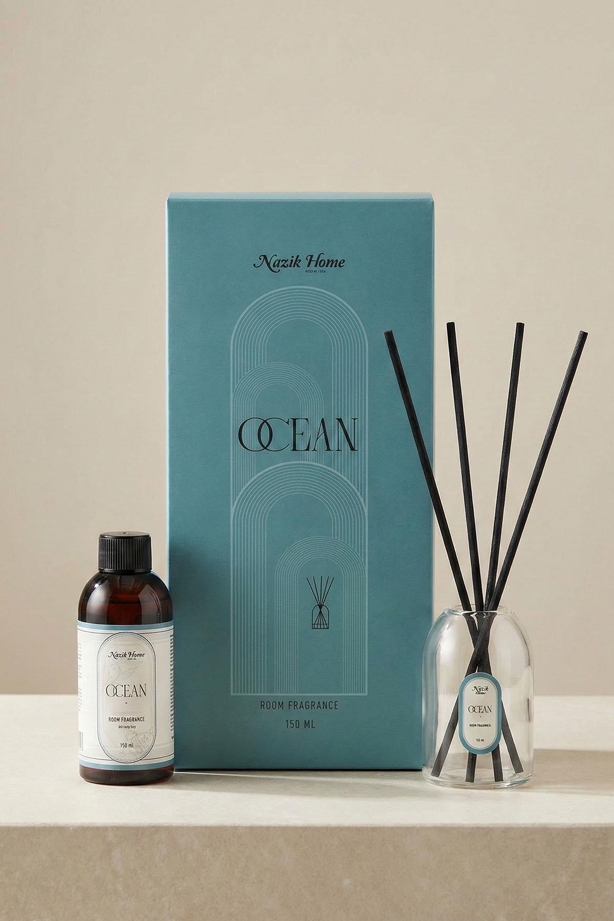 معطر جو للغرف مصنوع من ألياف القصب سعة 150 مل