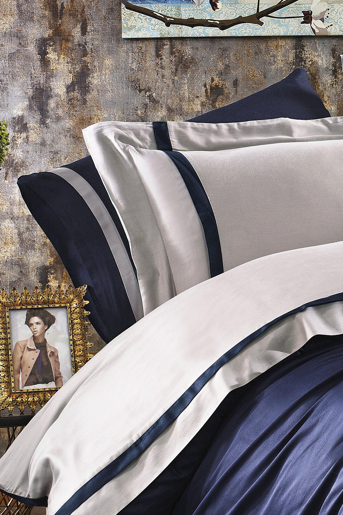 Elite 100% Cotton Satin Single 4-Piece Duvet Cover Set