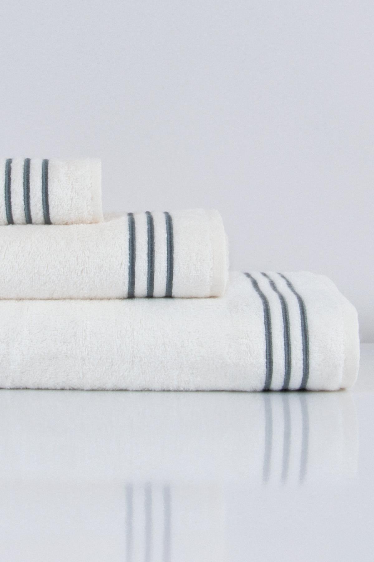 Zen Line Embroidered Hand Towel (30 x 50 cm) - Nazik Home - Value for My Home!