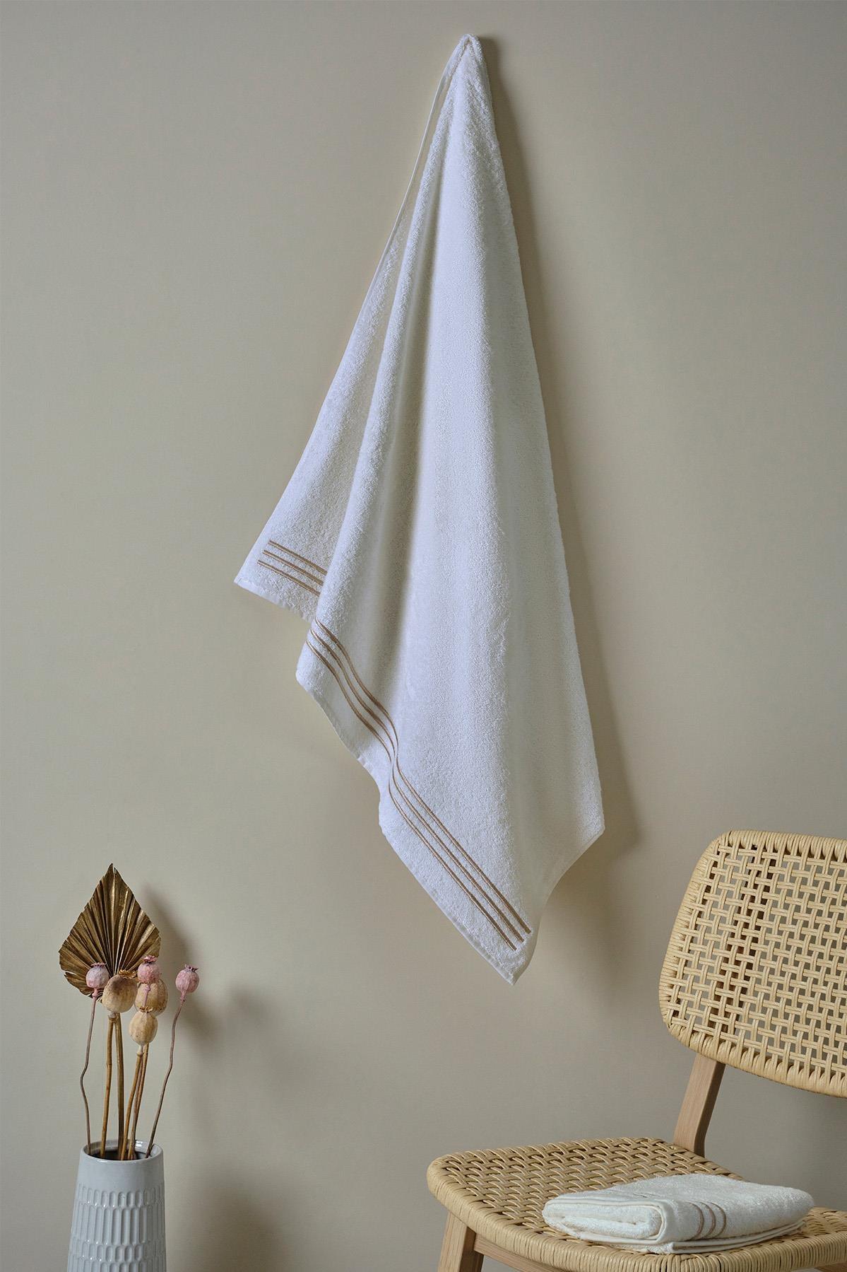 Zen Embroidered Bath Towel (90 x 150 cm) - Nazik Home - Value for My Home!